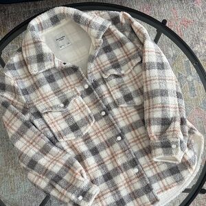 Abercrombie & Fitch Fleece Shacket Size S